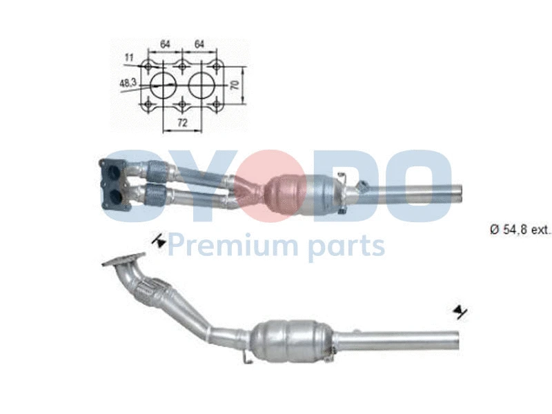 Catalytic Converter (10N0018-OYO)