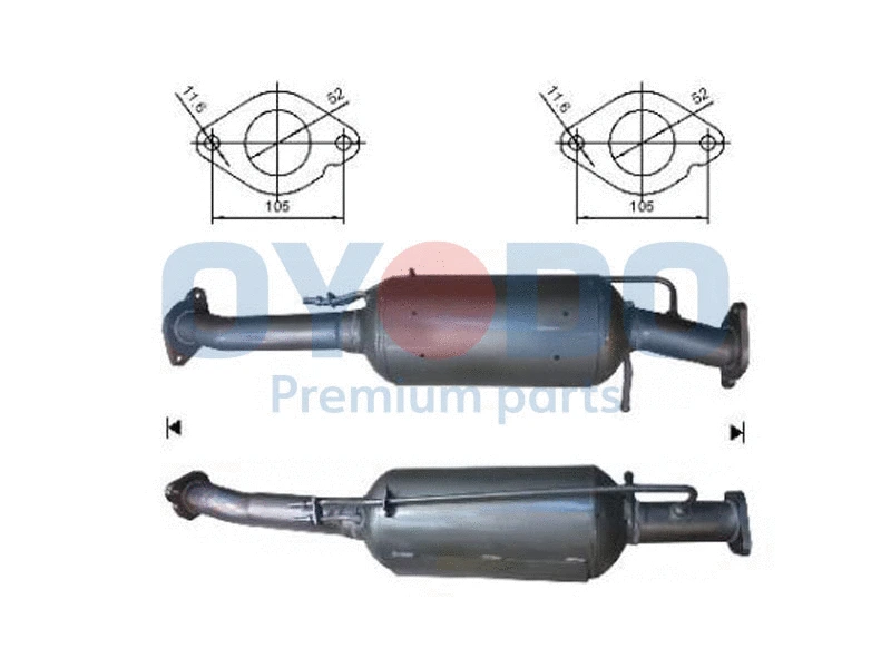 Soot/Particulate Filter, exhaust system (20N0025-OYO)