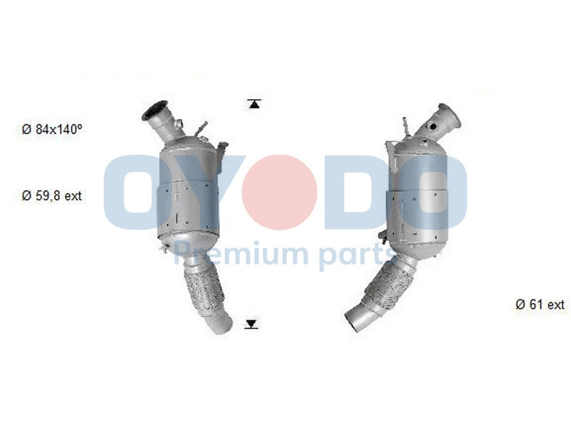 Soot/Particulate Filter, exhaust system (20N0001-OYO)