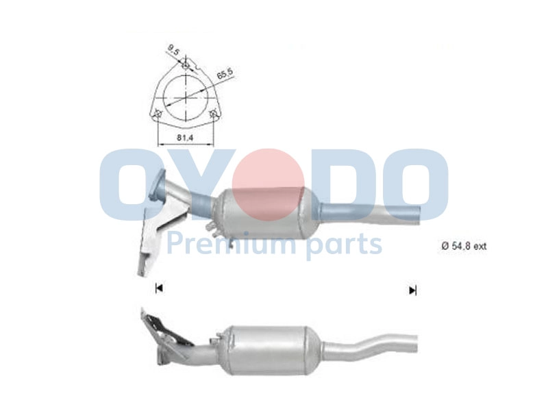 Soot/Particulate Filter, exhaust system (20N0122-OYO)