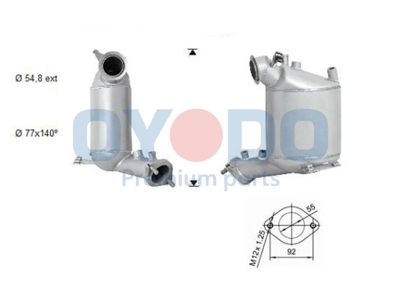 Soot/Particulate Filter, exhaust system (20N0079-OYO)