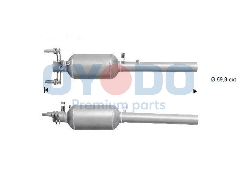 Soot/Particulate Filter, exhaust system (20N0085-OYO)
