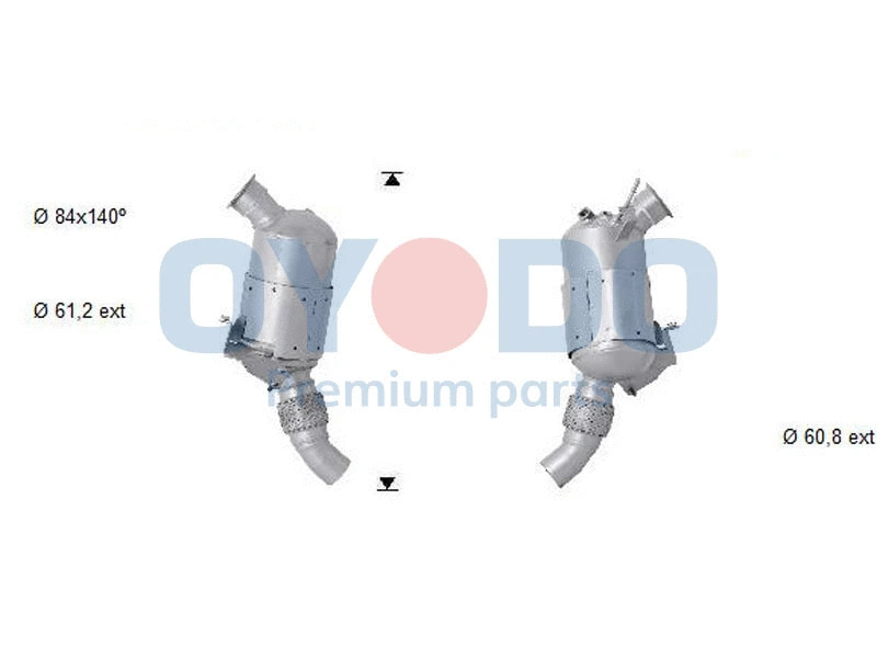 Soot/Particulate Filter, exhaust system (20N0036-OYO)