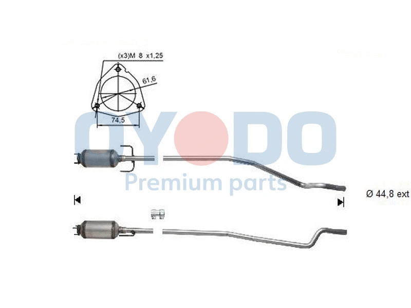 Soot/Particulate Filter, exhaust system (20N0043-OYO)