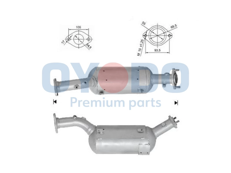 Soot/Particulate Filter, exhaust system (20N0125-OYO)