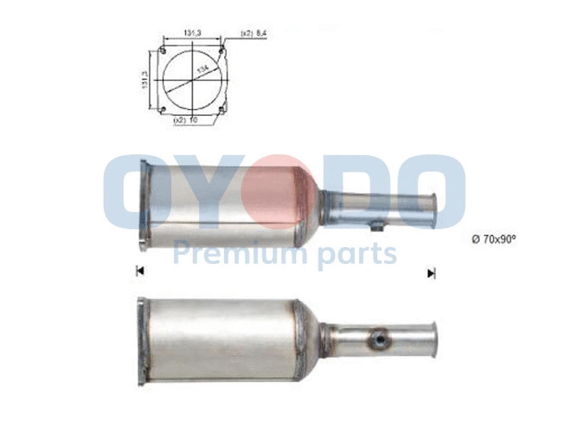 Soot/Particulate Filter, exhaust system (20N0023-OYO)
