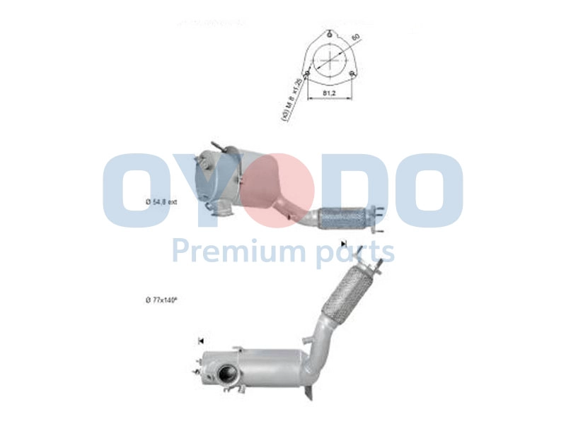 Soot/Particulate Filter, exhaust system (20N0146-OYO)