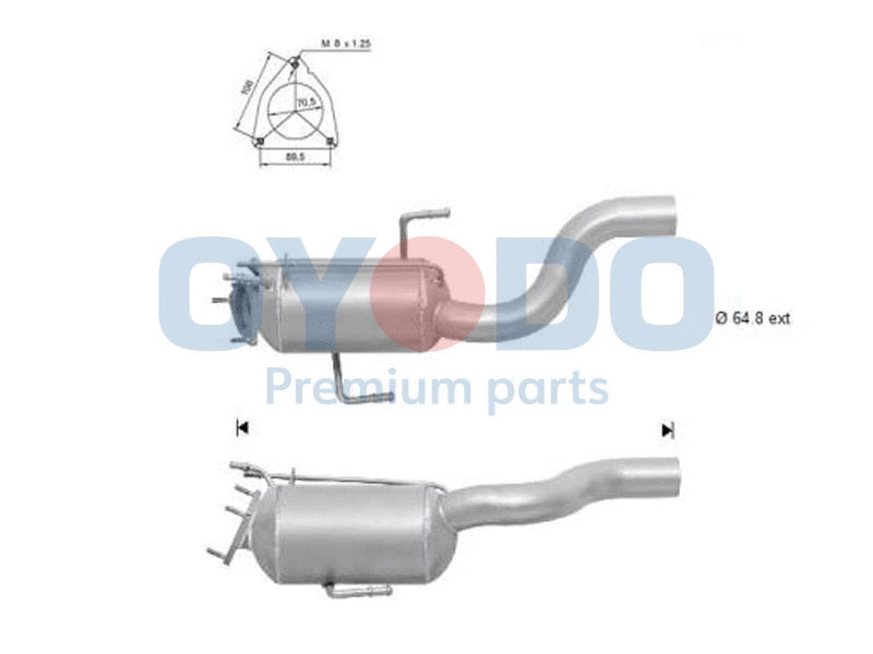 Soot/Particulate Filter, exhaust system (20N0040-OYO)