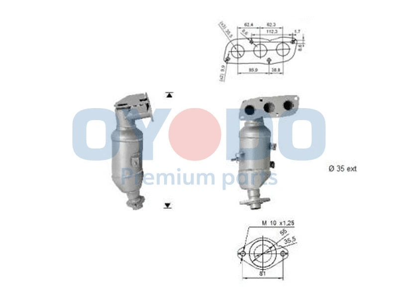 Catalytic Converter (10N0057-OYO)