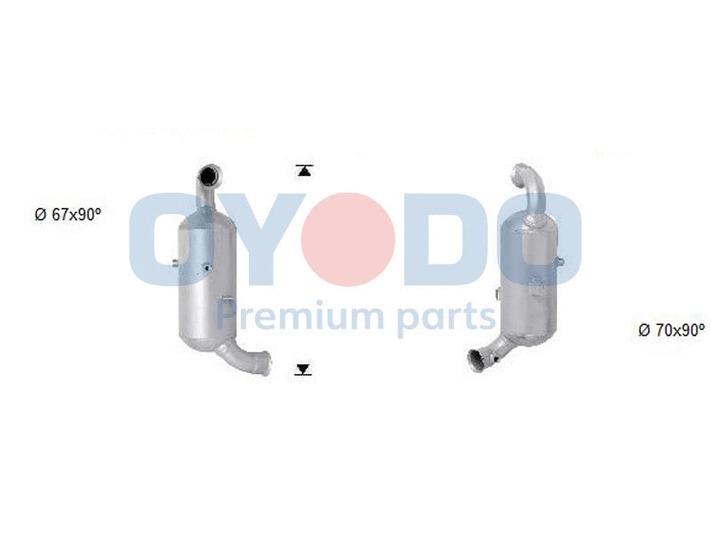 Soot/Particulate Filter, exhaust system (20N0007-OYO)