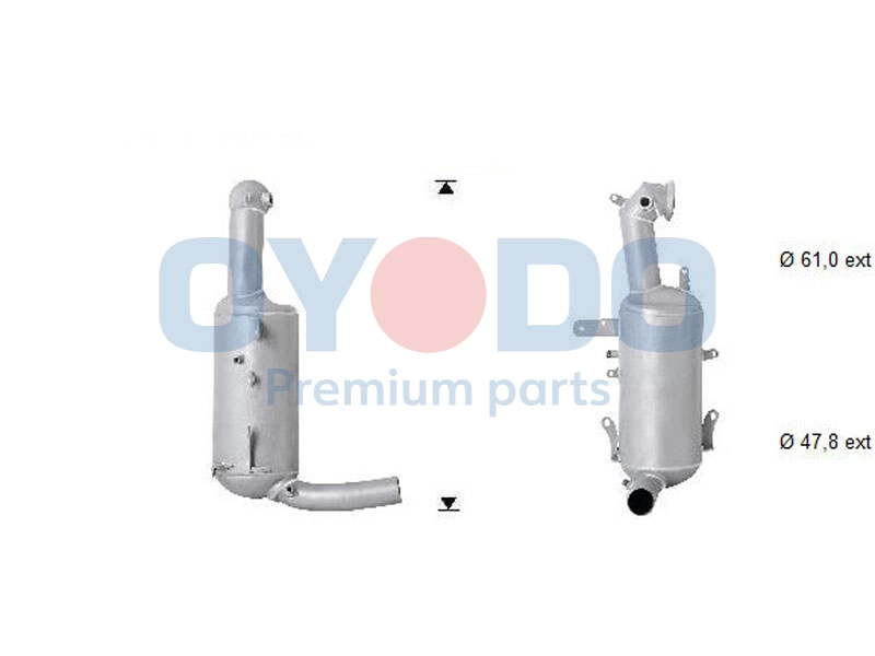 Soot/Particulate Filter, exhaust system (20N0107-OYO)