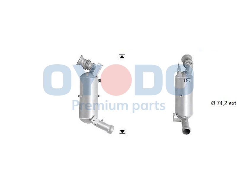 Soot/Particulate Filter, exhaust system (20N0111-OYO)