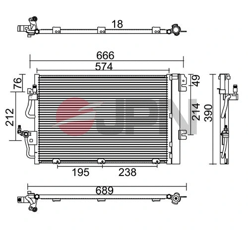 Condenser, air conditioning (60C9118-JPN)