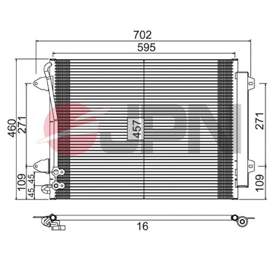Condenser, air conditioning (60C9142-JPN)