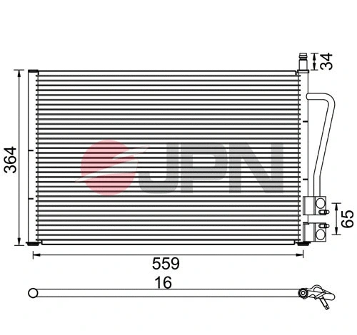 Condenser, air conditioning (60C9097-JPN)