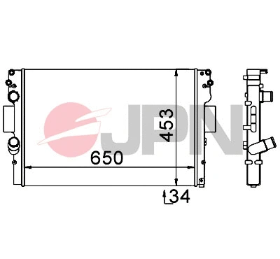 Radiator, engine cooling (60C9023-JPN)