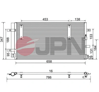 Condenser, air conditioning (60C9077-JPN)