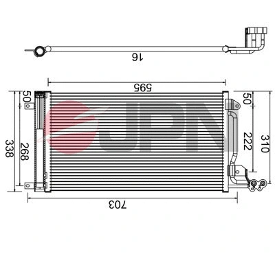 Condenser, air conditioning (60C9144-JPN)
