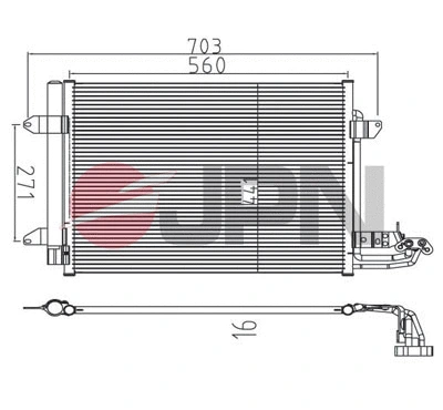 Condenser, air conditioning (60C9139-JPN)