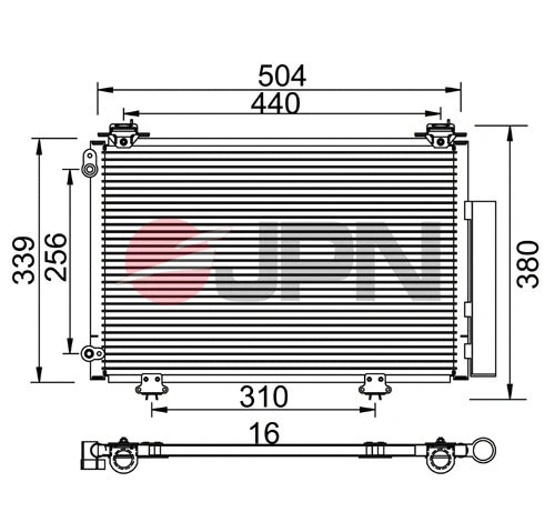 Condenser, air conditioning (60C9135-JPN)