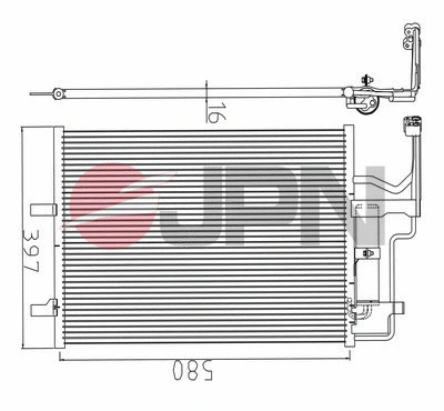 Condenser, air conditioning (60C9108-JPN)