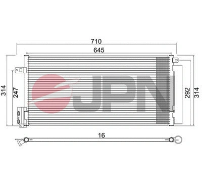 Condenser, air conditioning (60C9113-JPN)