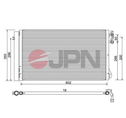 Condenser, air conditioning (60C9084-JPN)