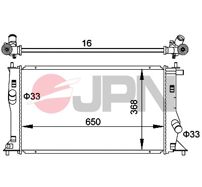 Radiator, engine cooling (60C9027-JPN)