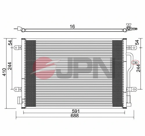 Condenser, air conditioning (60C9076-JPN)