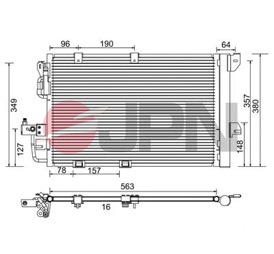 Condenser, air conditioning (60C9115-JPN)
