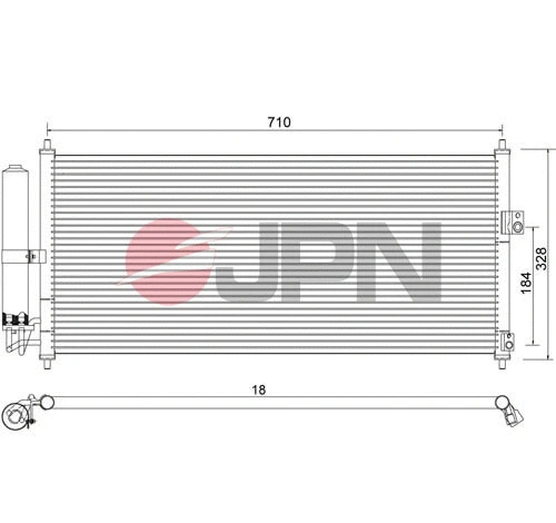 Condenser, air conditioning (60C9109-JPN)