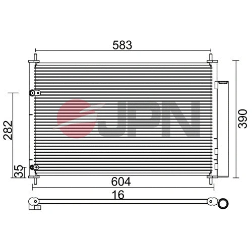 Condenser, air conditioning (60C9134-JPN)