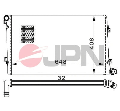 Radiator, engine cooling (60C9063-JPN)