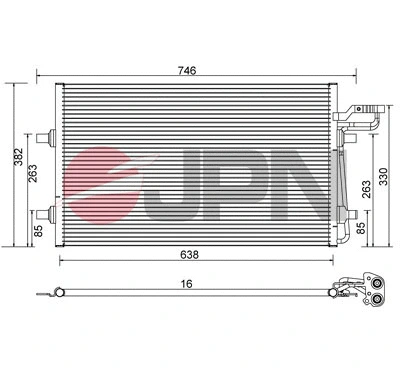 Condenser, air conditioning (60C9147-JPN)