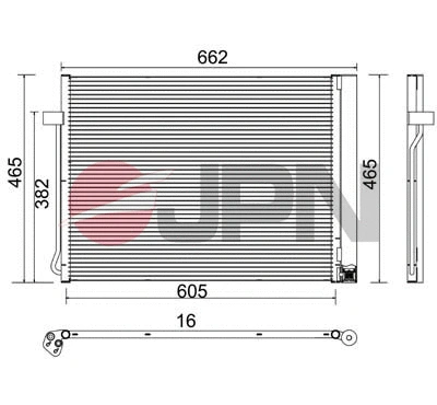 Condenser, air conditioning (60C9083-JPN)