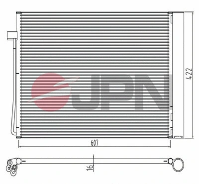 Condenser, air conditioning (60C9082-JPN)