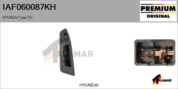 Switch, window regulator (IAF060087KH)