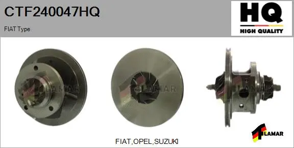 Core assembly, turbocharger (CTF240047HQ)