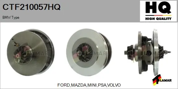 Core assembly, turbocharger (CTF210057HQ)