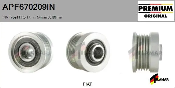 Belt Pulley, alternator (APF670209IN)