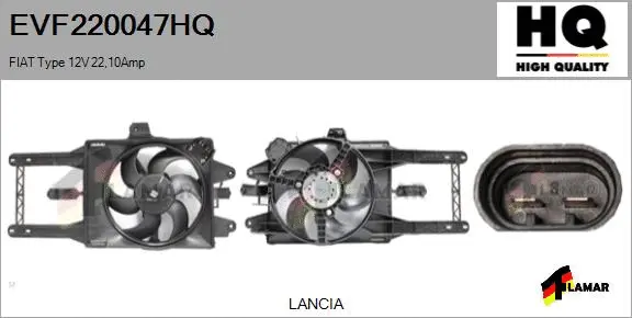Electric Motor, radiator fan (EVF220047HQ)