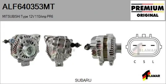 Alternator (ALF640353MT)