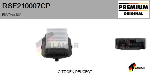 Resistor, interior blower (RSF210007CP)