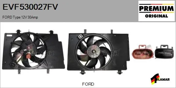 Electric Motor, radiator fan (EVF530027FV)