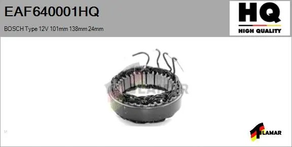 Stator, alternator (EAF640001HQ)