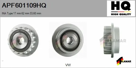 Belt Pulley, alternator (APF601109HQ)