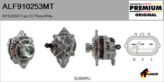 Alternator (ALF910253MT)