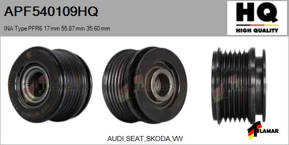 Belt Pulley, alternator (APF540109HQ)