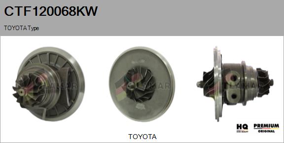 Core assembly, turbocharger (CTF120068KW)