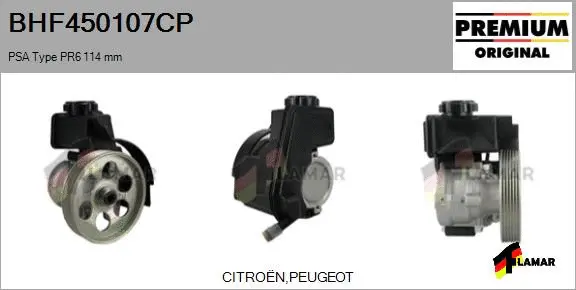 Hydraulic Pump, steering (BHF450107CP)